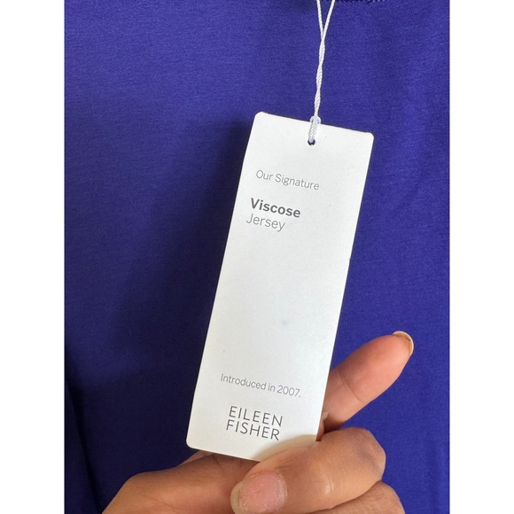 New Eileen Fisher Ballet Neck Shift Dress Viscose Jersey Knit XL/TG. L1‎ - Picture 4 of 5